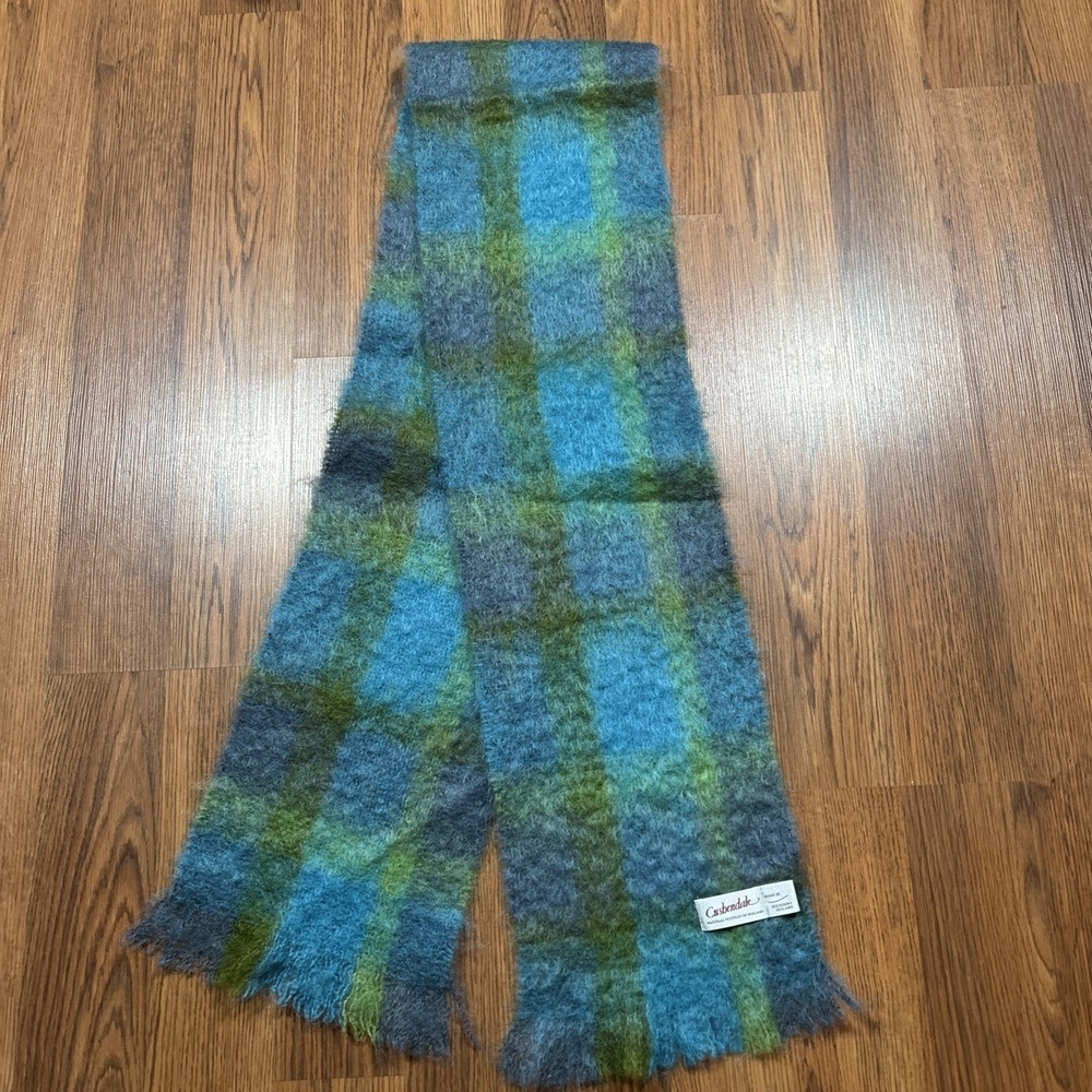 Vintage Cusbendale Scarf Muffler Neck Wrap Scarf Wool Mohair Unisex Scarf 68x9"